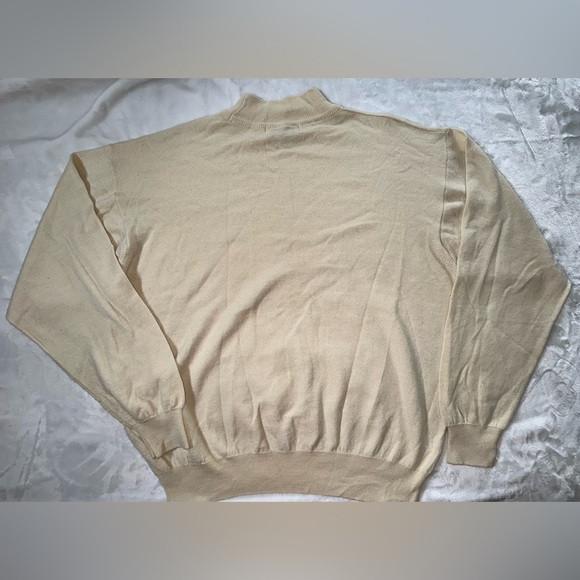 Vintage MONDO UOMO Men’s Turtleneck Cream Sweater Size XL - Picture 3 of 10